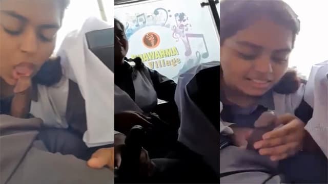 Schoolbus Blowjob Teens – Girl Deepthroat In School Bus